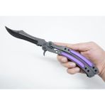 Kelebek Bıçak (Balisong) Figür – Gerçekçi Tasarım, Efsanevi Koleksiyon Parçası! - Siyah