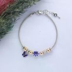 Kelebek - (Butterfly) Figürlü 925 Ayar Gümüş Charm Bileklik