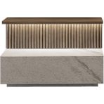 Kelebek Case Tv Alt Ünite 100 cm - Gri