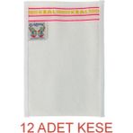Kelebek Hamam Kral Sert Banyo Kesesi 12'li Beyaz Renkli Yüksek Kaliteli Malzeme ile