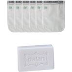 Kelebek Ince Standart Bağlamalı Beyaz Hamam Kesesi 6 Adet + Dalan Sultan Hamam Doğal Banyo Sabunu 200 gr