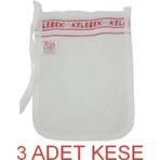 Kelebek Kese Kalin Hamam 3 Adet Kelebek Kese Orta Sert & Banyo Kesesi