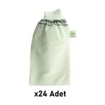 Kelebek Kese Lastikli Ince Hamam Banyo Kesesi Standart Lastikli Beyaz 24 Adet