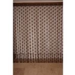 KELEBEK MODEL ACI KAHVE RENK İP PERDE HAZIR DÜĞMELERİ DİKİLMİŞ İP PERDE 300*280 cm