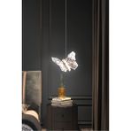 Kelebek Model Gold Kaplama 3 Renk Metal Salon Mutfak Oturma Yatak Odası Modern LED Sarkıt Avize - Altın - Seçenek 1