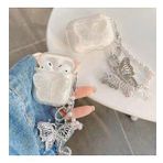 Kelebekli Simli 1/2 Nesil Uyumlu Airpods Kılıf