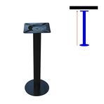 Kelepçeli Metal Masa Ayakları 4 Parça F Şekilli Yemek Masası Ayakları Ayarlanabilir Kendin Yap Mobilya Siyah Metal Sehpa Ayakları 45 cm Konsol için