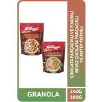 Kellogg's Granola Çikolata Parçacıklı Fındıklı 340 G Ve Antep Fıstıklı Beyaz Çikolatalı 300 G