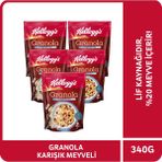 Kellogg's Granola Karışık Meyveli 340 G x5 Adet, %45 Yulaf Ezmesi, %20 Kurutulmuş Meyve, Lif Kaynağı Kahvaltılık Gevrek - 340 gr