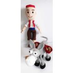 Keloğlan ve Eşeği Takımı Amigurumi Organik Oyuncak