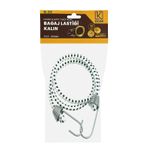 Kelon Bagaj Lastiği, Bagaj Gergisi, Elastik Halat, Kanca, 10 mm Kalınlık, Bagaj Lastiği, Güçlü Çekiş, Dayanıklı ve Esnek, 100 cm (Çok Renkli)