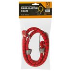 Kelon Bagaj Lastiği, Bagaj Gergisi, Elastik Halat, Kanca, 10 mm Kalınlık, Bagaj Lastiği, Güçlü Çekiş, Dayanıklı ve Esnek, 100 cm (Kırmızı)