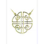 Kelt Sembolleri- Nazar Kalkanı (Shield Knot) Altın Kolye