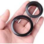 Keluofu 2 Adet 25 mm Çinko Alaşım Bilgisayar Masası Kablo Grommets Tel Delik Kapağı Kabine Havalandırma Deliği Dekor Fiş Kablo Çıkışı (Yurt Dışından) - Siyah