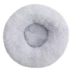 Keluofu 50 cm Pet Kedi Yuvarlak Kabarık Yatak Peluş Mat (Yurt Dışından) - Gri