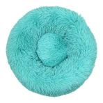 Keluofu 50 cm Pet Kedi Yuvarlak Kabarık Yatak Peluş Mat (Yurt Dışından) - Yeşil