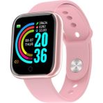 Keluofu D20 Y68S Pembe Akıllı Saat