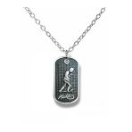 Kemal Atatürk Figürlü Erkek Künye Kolye – Gümüş Renk Unisex Metal Takı