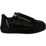 Kemal Tanca 877 111-5 Kadın Hakiki Deri Spor Ayakkabı & Sneaker - Siyah - Gold