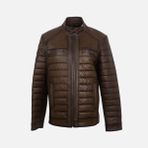 Kemal Tanca Erkek Deri Mont 031 - 3XL - Koyu Taba