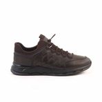 Kemal Tanca Kahverengi Erkek Deri Sneaker 232KTE364 9860
