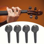 Keman Akort Mandalları, Keman Aksesuarları 4 ADET Masif Ahşap Keman Keman Tuning Peg Keman Dizeleri Şaft Ayar Mandalları 1/8 Keman 1/2 Keman 1/4 Keman (1/4 keman mandalı, balık