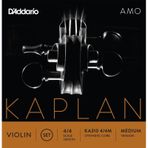 Keman Tel Seti, Kaplan Amo, 4/4 Scale, Medıum Tens