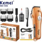 Kemei Şarj Edilebilir Kedi Köpek Tıraş Makinesi - Turuncu Mat