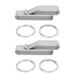 Kemer Anahtar Tutucu, Paslanmaz Çelik Hızlı Serbest Bırak Kemer Döngüsü Anahtar Klipsleri Polis Kolluk Kuvvetleri Için Anahtar Yüzükler (BLACK) (SILVER)