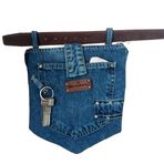 kemer denim çanta