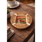 Kemer Temalı Seramik Küllük – Dekoratif Hediyelik, Vintage Masa Üstü Aksesuar (12 cm)