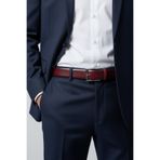 Kemerix Klasik 3.5 cm Erkek %100 hakiki deri bordo kemer