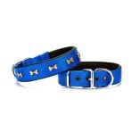 Kemik Metal Süslü Köpek Tasması 3*55 Cm Medium
