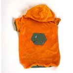 Kemique Green Dog Pocket Turuncu Kapşonlu Sweatshirt Köpek Kıyafeti Köpek Elbisesi - 3XL