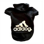 Kemique L Siyah Adidog Kapşonlu Duo Kedi Sweatshirt Kedi Kazağı