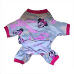 Kemique Mickey Cherry Kamuflaj Penye Tulum Kedi Tulumu Kedi Elbisesi XL