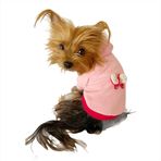 Kemique Pembe Kelebek Kapşonlu Sweat Köpek Kazağı PEMBE L
