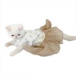 Kemique Sun Cream Tütülü Kedi Elbisesi, Kıyafeti Tutu L