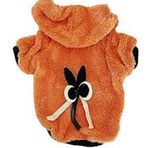Kemique XL Turuncu Orange Black Bunny Kapşonlu Sweat By Kemique Köpek Kazağı