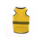 Kemique Yellow Black Checker Atlet Kedi Elbisesi