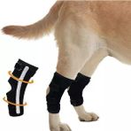 Kemsad 1 Adet Köpekler Için Esnek Parçalı Bandaj Karpal Diz Ekleminde Patileri Zayıflayan Köpekler Için - XXS - Siyah