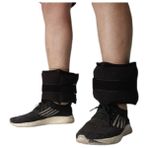 Kemsad 2 Adet El ve Ayak Fizik Tedavi, Kum Torbası (Seçilen Ağırlıkta 2 Adet) - 0,5 kg x 2 Adet - Siyah