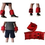 Kemsad 2 Adet El ve Ayak Fizik Tedavi, Kum Torbası (Seçilen Ağırlıkta 2 Adet) - 3 kg x 2 Adet - Kırmızı