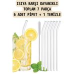 KENAN KAYA Cambu 6'lı Cam Pipet Termosilikat (ısıya Dayanıklı) Ve 1 Adet Pipet Temizleme Fırçası 1. Kalite