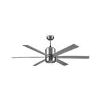 Kendal KSCF286 Vanti 60 W G9 6 Kanatlı Lambalı Avizeli Gümüş Tavan Vantilatörü