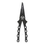 Kendi Kilitli Balık Kancası Çıkartma Alüminyum Alaşımlı Alaşımlı Bıçağı Hızlı Açılış Bıçağı Ile Çok Fonksiyonlu Balıkçı Pense (BLACK)