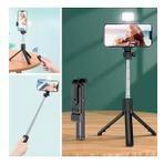 Kendiliğinden Işıklı Masaüstü Tripod Olabilen Telefon Tutuculu Kablosuz Kumandalı Selfie Çubuğu