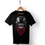 Kendim Seçtim Adventurer Cat Kedi Smokin Erkek Tişört - 2XL - Siyah