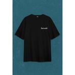 Kendim Seçtim Aldi Beni Bi Darluk Darlık Karadeniz Trabzon Of Sırt Ön Baskılı Oversize Tişört Unisex T-Shirt10 - 2XL - Siyah