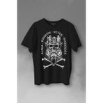 Kendim Seçtim Alpha Warrior Military Savaşçı Kurt Bozkurt Baskılı Tişört T-Shirt - Siyah